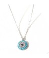 Zia Turquoise Evil Eye Pendant Necklace