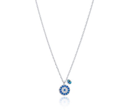 Zia Evil Eye Pendant Necklace