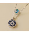 Zia Evil Eye Pendant Necklace