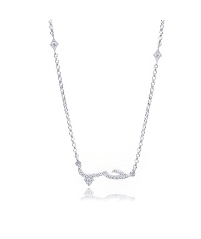 Zia Love Arabic Alphabet Silver Necklace