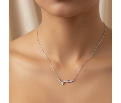 Zia Love Arabic Alphabet Necklace – Silver & Gold Plated