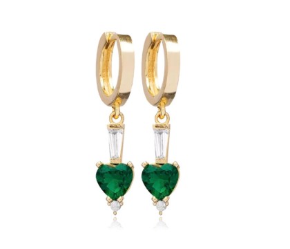 Zia Emerald CZ Earrings