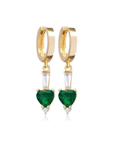 Zia Emerald CZ Earrings