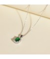 Zia Rectangle Silver Charm Necklace Zia Rectangle Silver Charm Necklace