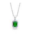 Zia Rectangle Silver Charm Necklace Zia Rectangle Silver Charm Necklace