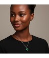 Zia Malachite Zircon Stone Charm Necklace Zia Malachite Zircon Stone Charm Necklace
