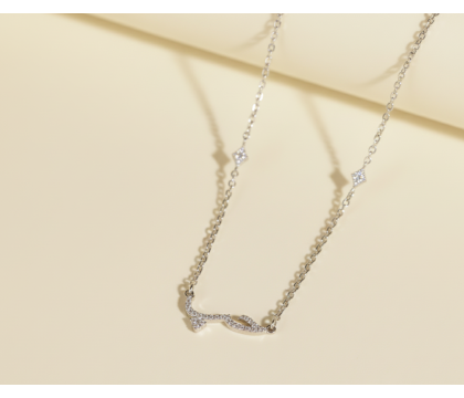 Zia Love Arabic Alphabet Necklace – Silver & Gold Plated