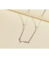 Zia Love Arabic Alphabet Silver Necklace Zia Love Arabic Alphabet Silver Necklace
