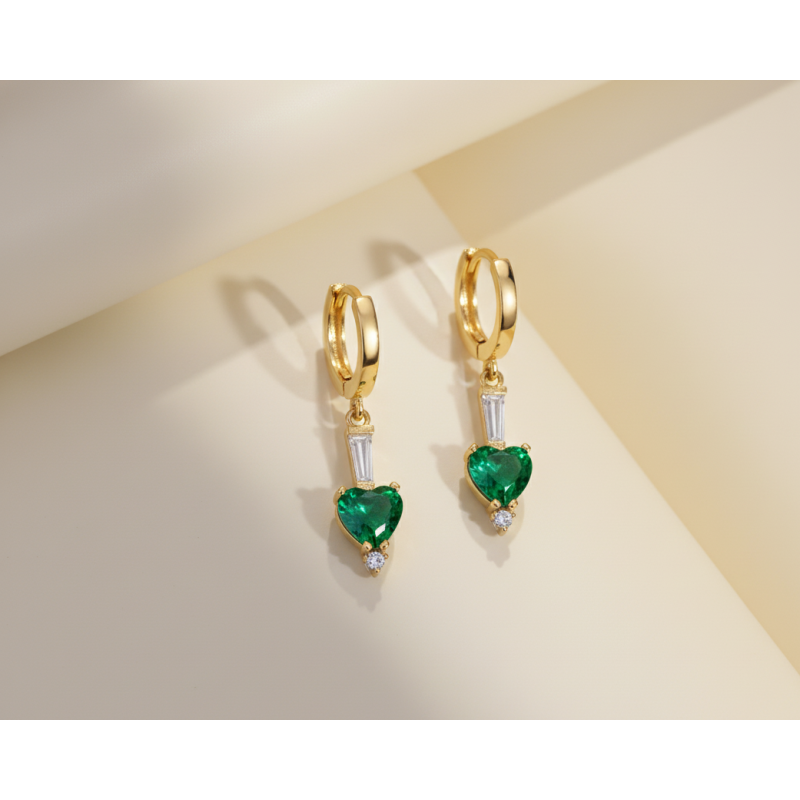 Zia Emerald CZ Earrings Zia Emerald CZ Earrings