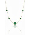 Noor Emerald Hexagon Station Necklace Noor Emerald Hexagon Station Necklace