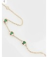 Noor Emerald Hexagon Station Bracelet