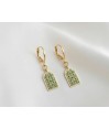 Arabian Night Malachite Arc Earrings Arabian Night Malachite Arc Earrings