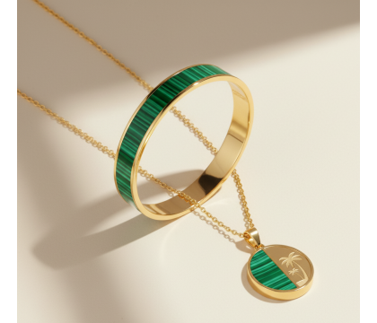 Arabian Night Emerald Sands Bangle | Zia Jewellery