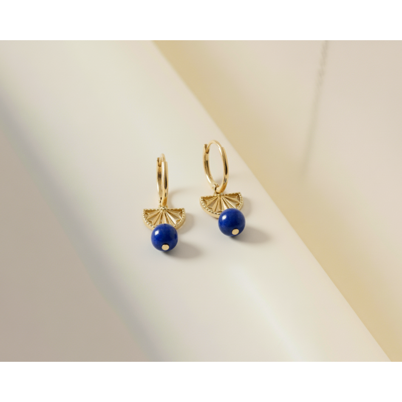 Shiras Starlit Fan Hoop Earrings Shiras Starlit Fan Hoop Earrings