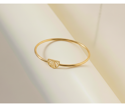 Shiras Gilded Horizon Bangle | Zia Jewellery