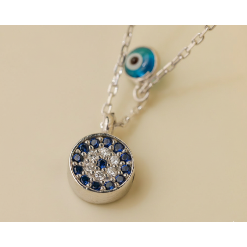 Zia Evil Eye Pendant Necklace