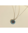 Zia Turquoise Evil Eye Pendant Necklace