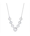 Zia Mother of Pearl & CZ Round Necklace | 925 Sterling Silver Zia Mother of Pearl & CZ Round Necklace | 925 Sterling Silver