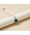Zia Malachite Zircon Stone Charm Necklace Zia Malachite Zircon Stone Charm Necklace