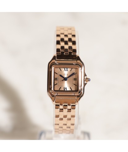 Zia Ladies Rose Gold Watch – Crystal Dial, Quartz, 24 mm