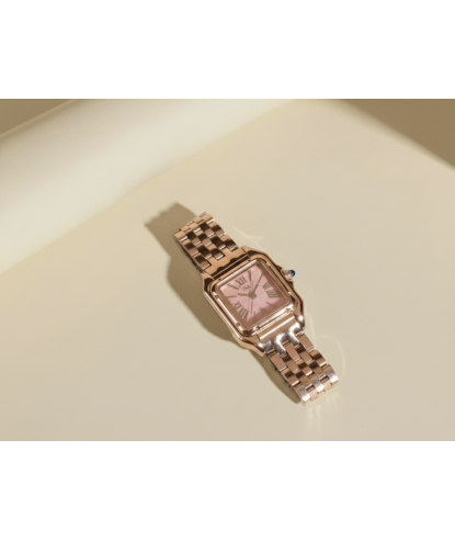 Zia Ladies Rose Gold Watch – Crystal Dial, Quartz, 24 mm