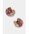 Zia The Mojito Multi Button Stud Earrings