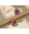 Zia The Mojito Multi Button Stud Earrings