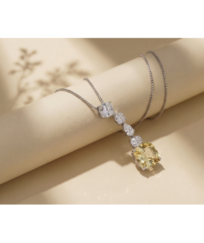 Zia Solely  Yellow CZ Y Necklace