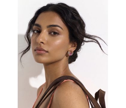 Zia The Mojito Multi Button Stud Earrings