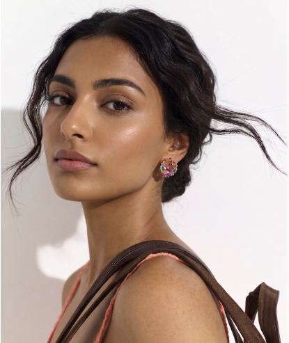 Zia The Mojito Multi Button Stud Earrings