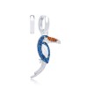 Zia Handcrafted Toucan Charm Hoop Earring, Mix Stone 925 Silver Zia Handcrafted Toucan Charm Hoop Earring, Mix Stone 925 Silver