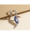 Zia Handcrafted Toucan Charm Hoop Earring